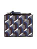 ROSA.K MONOGRAM BI FOLD WALLET OAK BLUE